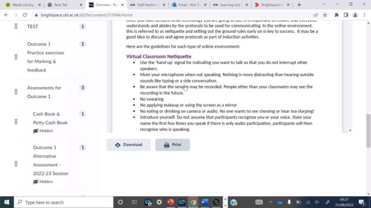 - RFT Distance Learning Intro
